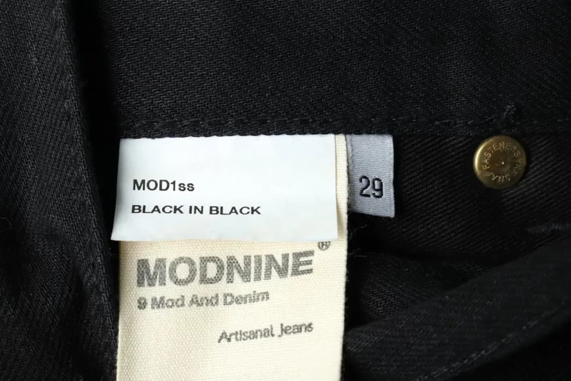 W(L) 모드나인 청바지 데님 흑청 슬림핏-22C5 상품이미지7