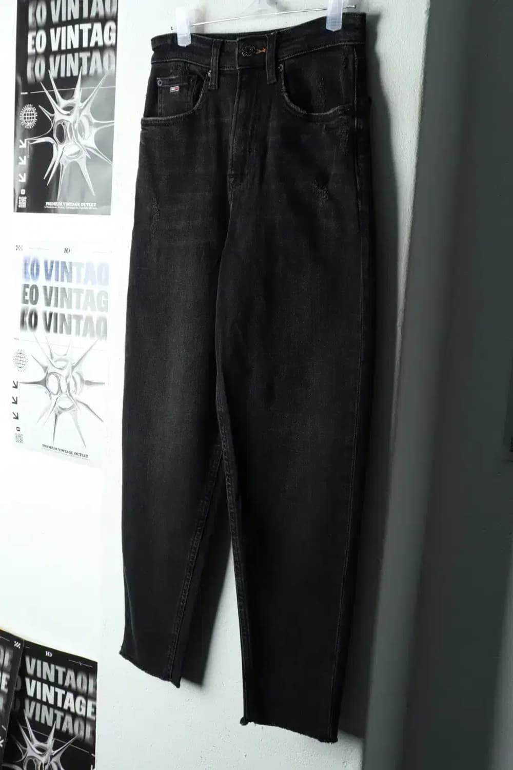 W(XS-S) 타미힐피거 청바지 데님 흑청 슬림핏-22C8 상품이미지1