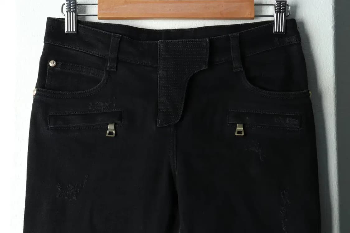 W(M-L) 발망 청바지 데님 바이커진 흑청 근본-22C9 상품이미지3