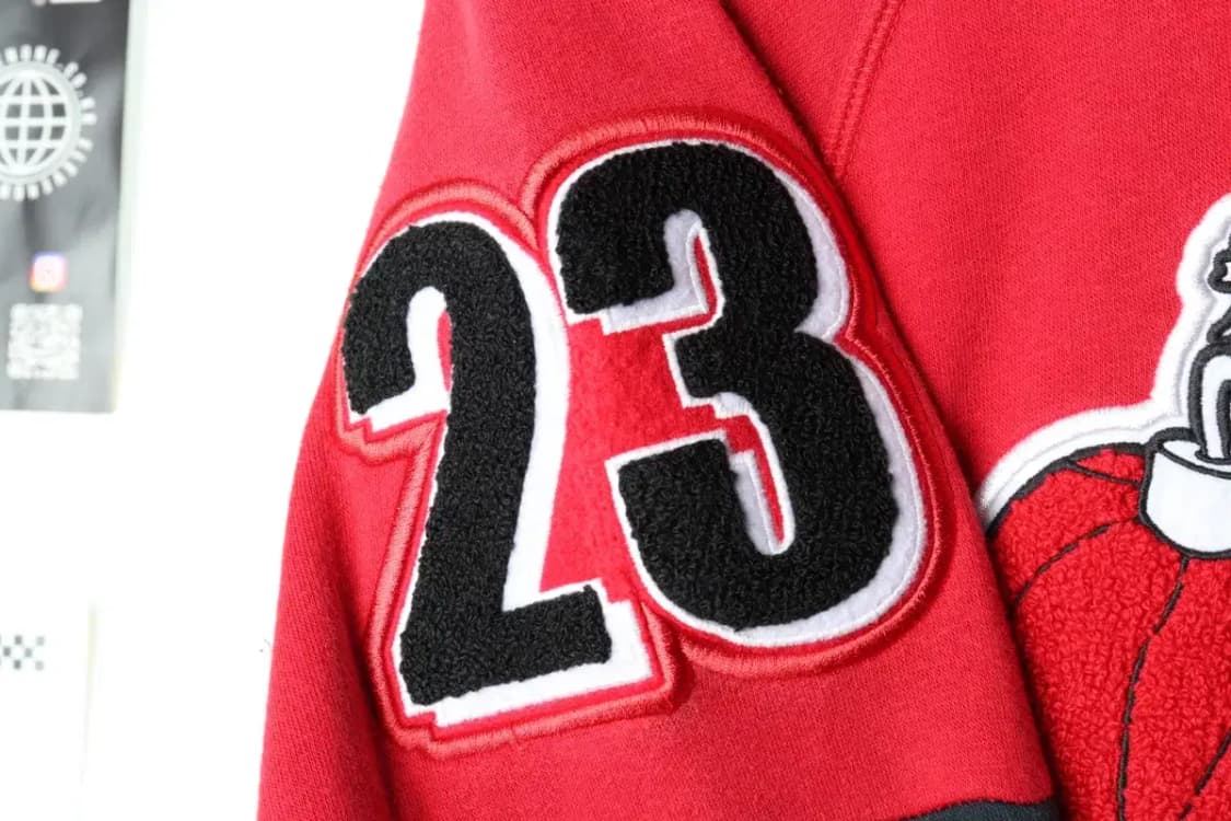 (S) 조던 후드집업 Y2K 레드 기모 올드스쿨 희귀 자수-1658B 상품이미지6