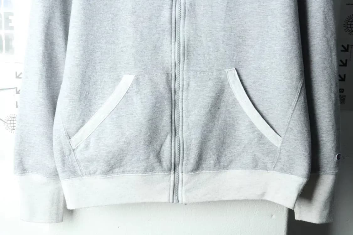 W(2XL) 챔피온 후드집업 빅사이즈 그레이 기모-1658C 상품이미지4