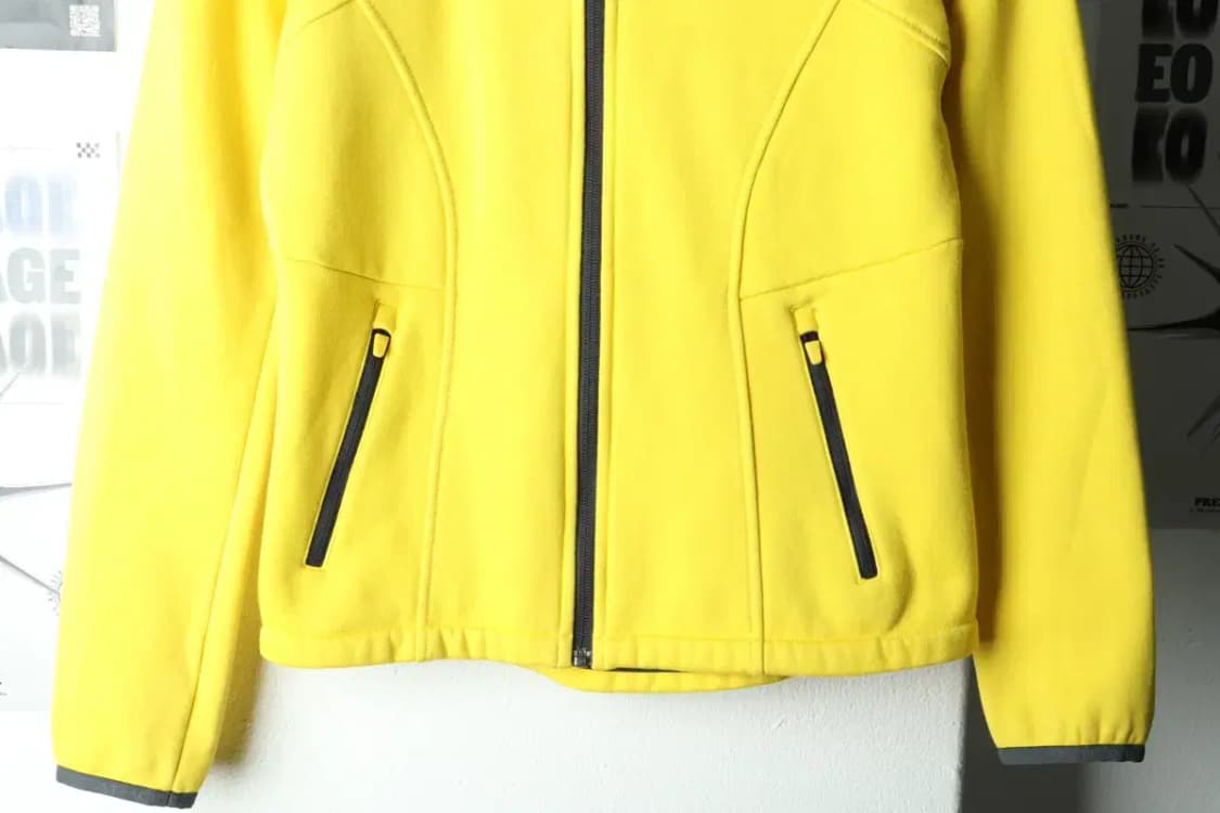 W(M) 데상트 후드집업 노랑 기모 폴리 기능성-1658D 상품이미지4