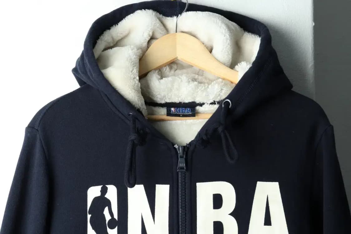 (L-XL) NBA 엔비에이 후드집업 네이비 기모 퍼 Y2K-1658E 상품이미지3