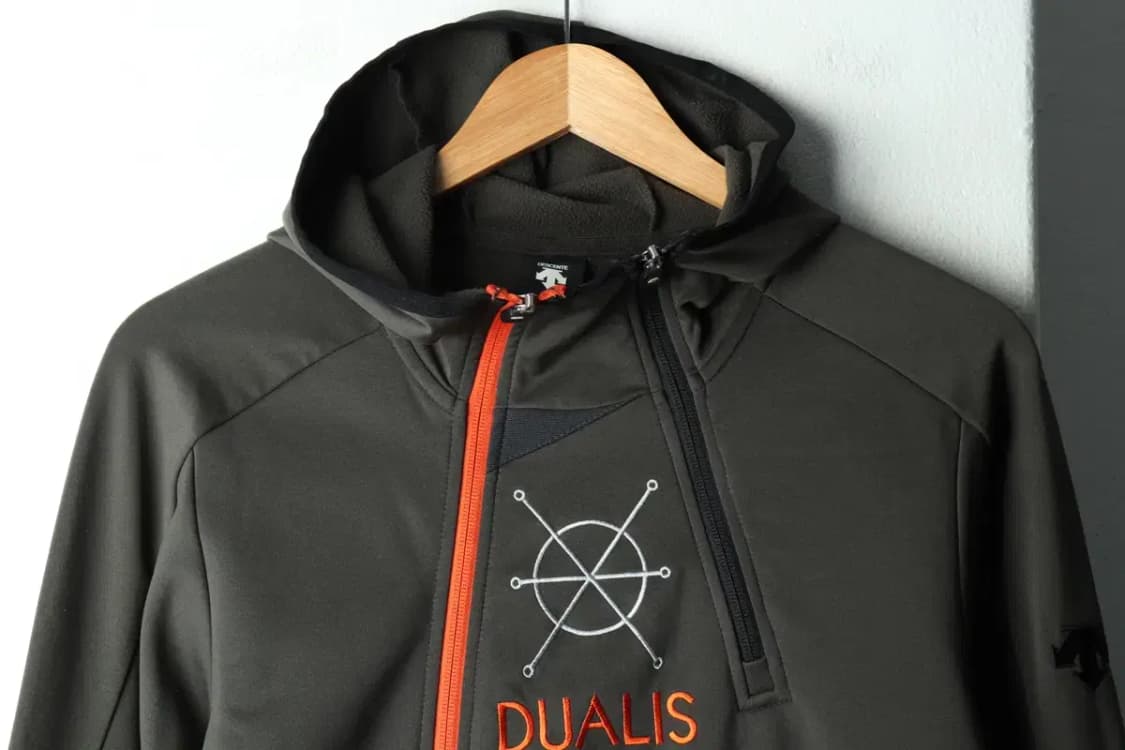 (M-L) 데상트 후드집업 카키 기모 폴리 유니크-16590 상품이미지3