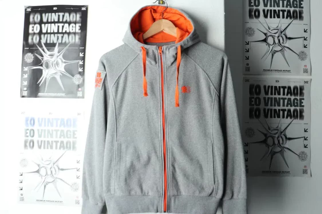 W(M) 코오롱스포츠 후드집업 그레이 기모 올드스쿨-16591 상품이미지2