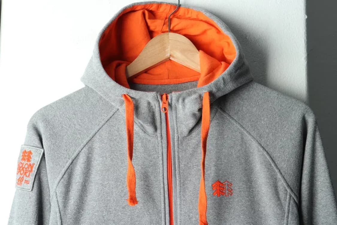 W(M) 코오롱스포츠 후드집업 그레이 기모 올드스쿨-16591 상품이미지3