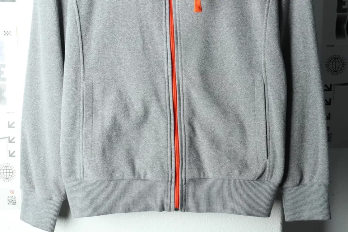 W(M) 코오롱스포츠 후드집업 그레이 기모 올드스쿨-16591 상품이미지4