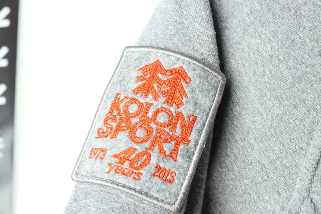 W(M) 코오롱스포츠 후드집업 그레이 기모 올드스쿨-16591 상품이미지6