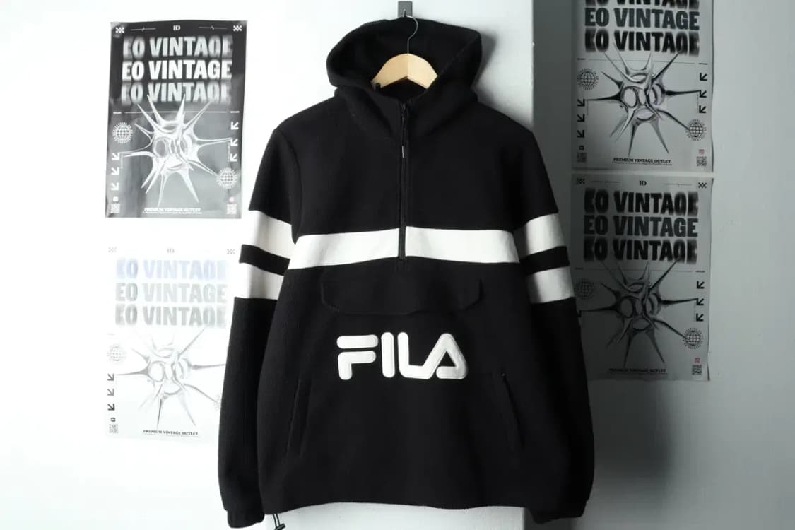 (S-M) 휠라 집업 바람막이 점퍼자켓 후리스 플리스 범고래-16594 상품이미지2