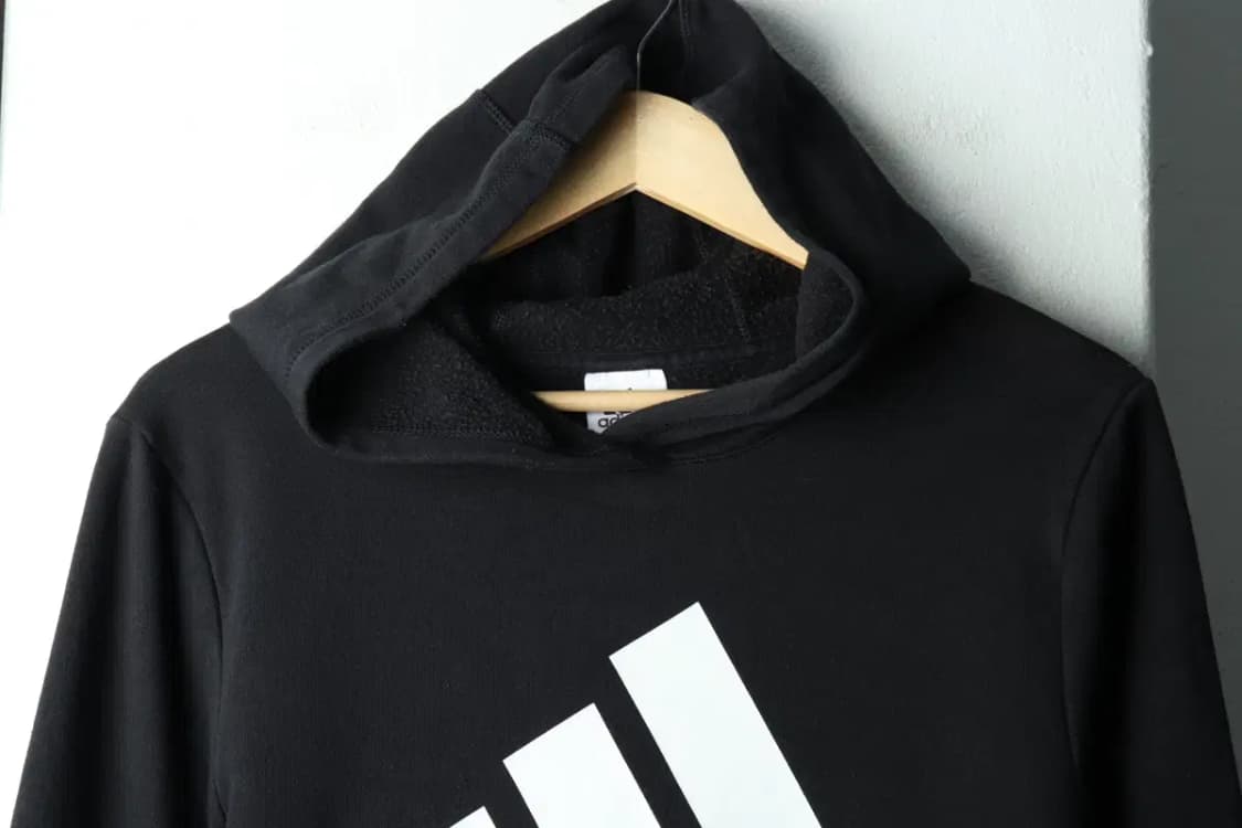 W(XL) 아디다스 후드티셔츠 블랙 기모 올드스쿨-16598 상품이미지3