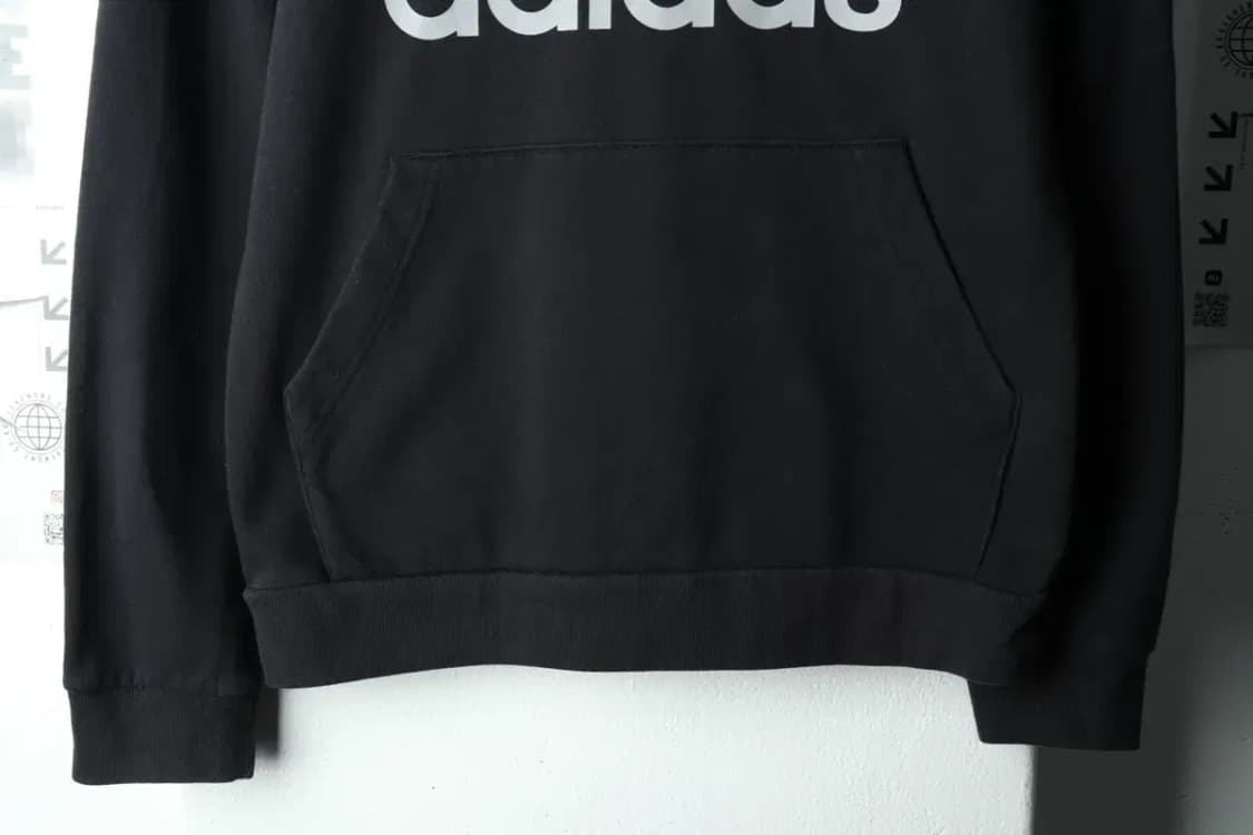 W(XL) 아디다스 후드티셔츠 블랙 기모 올드스쿨-16598 상품이미지4