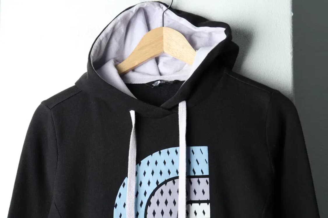 W(M-L) 노스페이스 후드티셔츠 Y2K 민트초코 빅로고-16599 상품이미지3