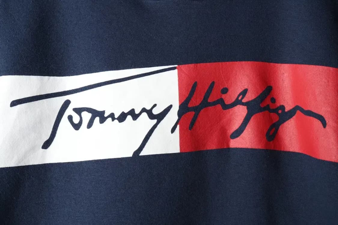 W(M) 타미힐피거 후드티셔츠 빅로고 네이비 기모 올드스쿨-1659E 상품이미지5