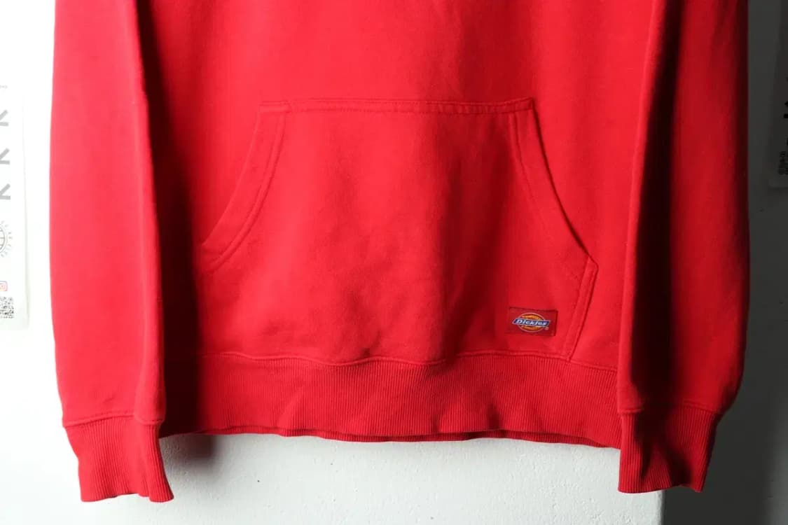 (M-L) 디키즈 후드티셔츠 레드 기모 올드스쿨 희귀 매물-165A1 상품이미지4