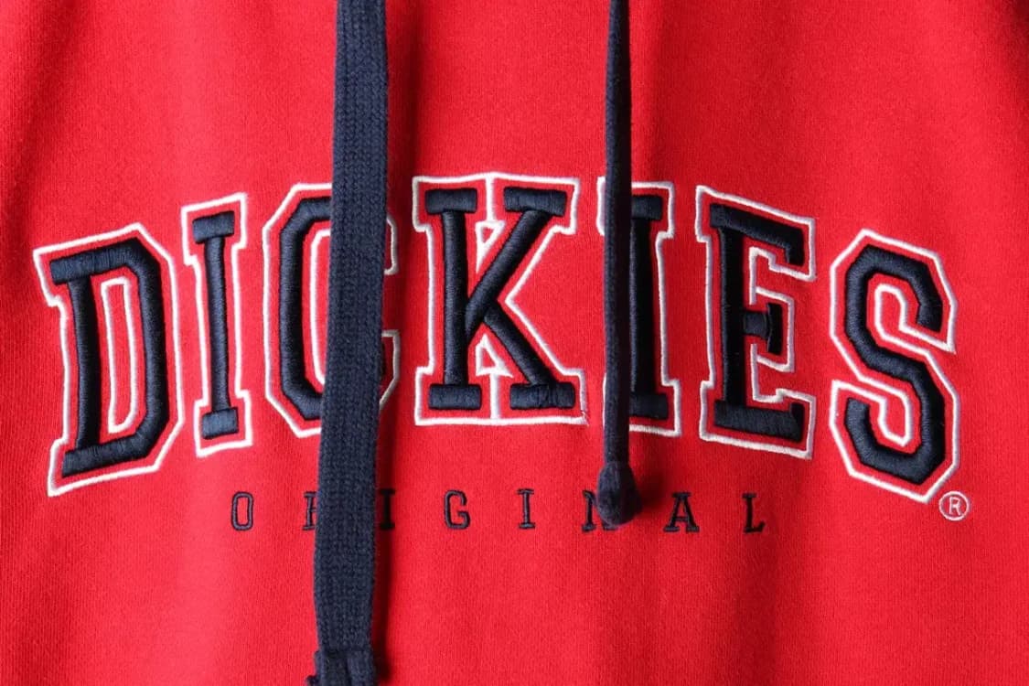 (M-L) 디키즈 후드티셔츠 레드 기모 올드스쿨 희귀 매물-165A1 상품이미지5