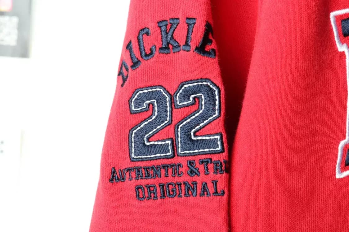 (M-L) 디키즈 후드티셔츠 레드 기모 올드스쿨 희귀 매물-165A1 상품이미지6