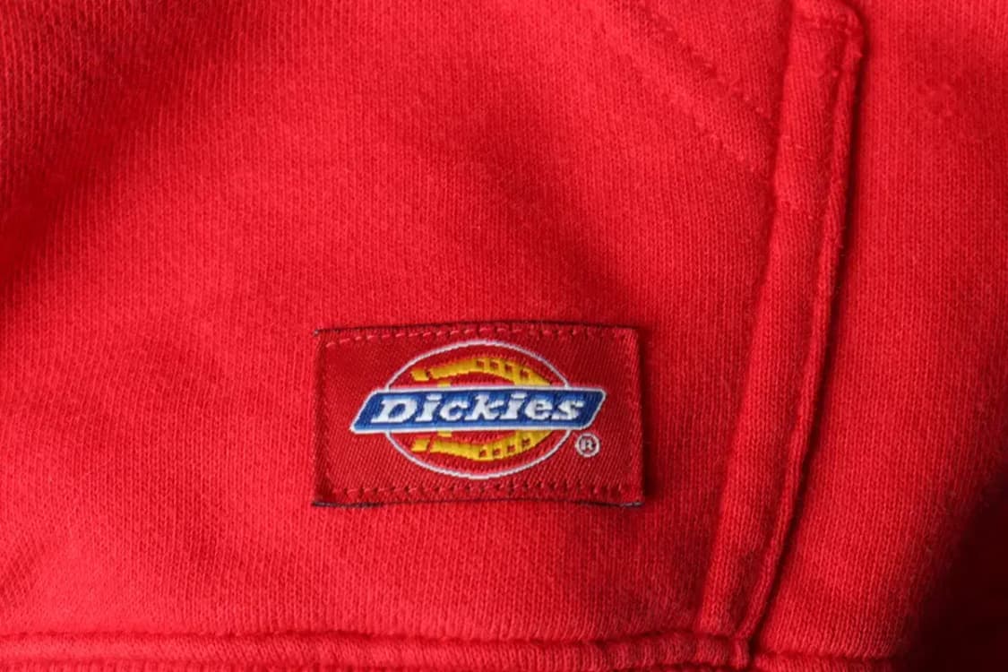 (M-L) 디키즈 후드티셔츠 레드 기모 올드스쿨 희귀 매물-165A1 상품이미지7