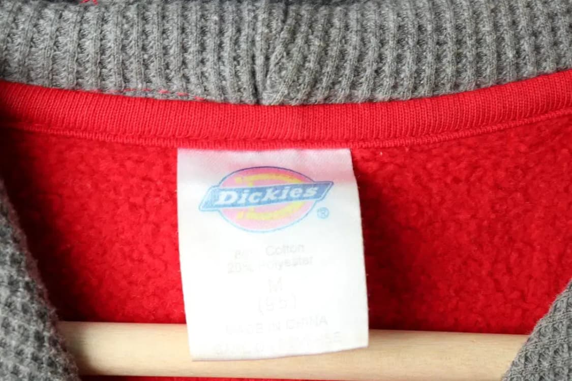 (M-L) 디키즈 후드티셔츠 레드 기모 올드스쿨 희귀 매물-165A1 상품이미지8