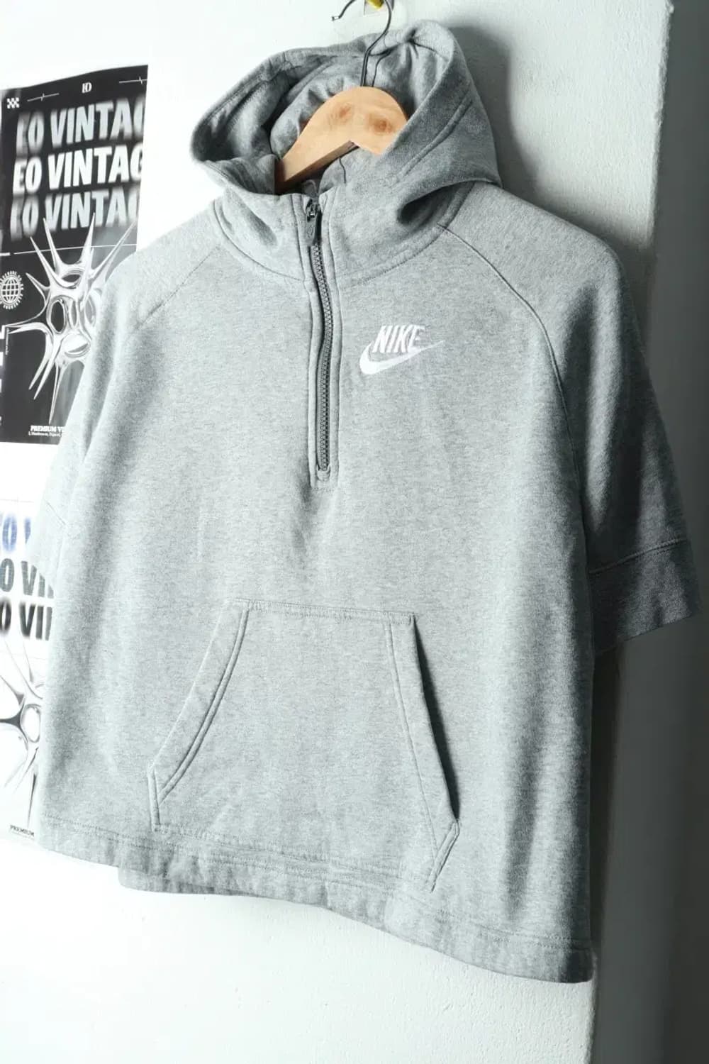 W(M) 나이키 후드티셔츠 반팔 반집업 기모 레이어드-165A3 상품이미지1