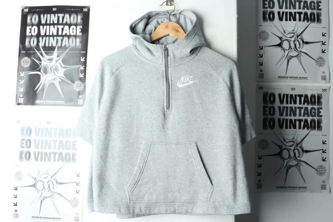 W(M) 나이키 후드티셔츠 반팔 반집업 기모 레이어드-165A3 상품이미지2