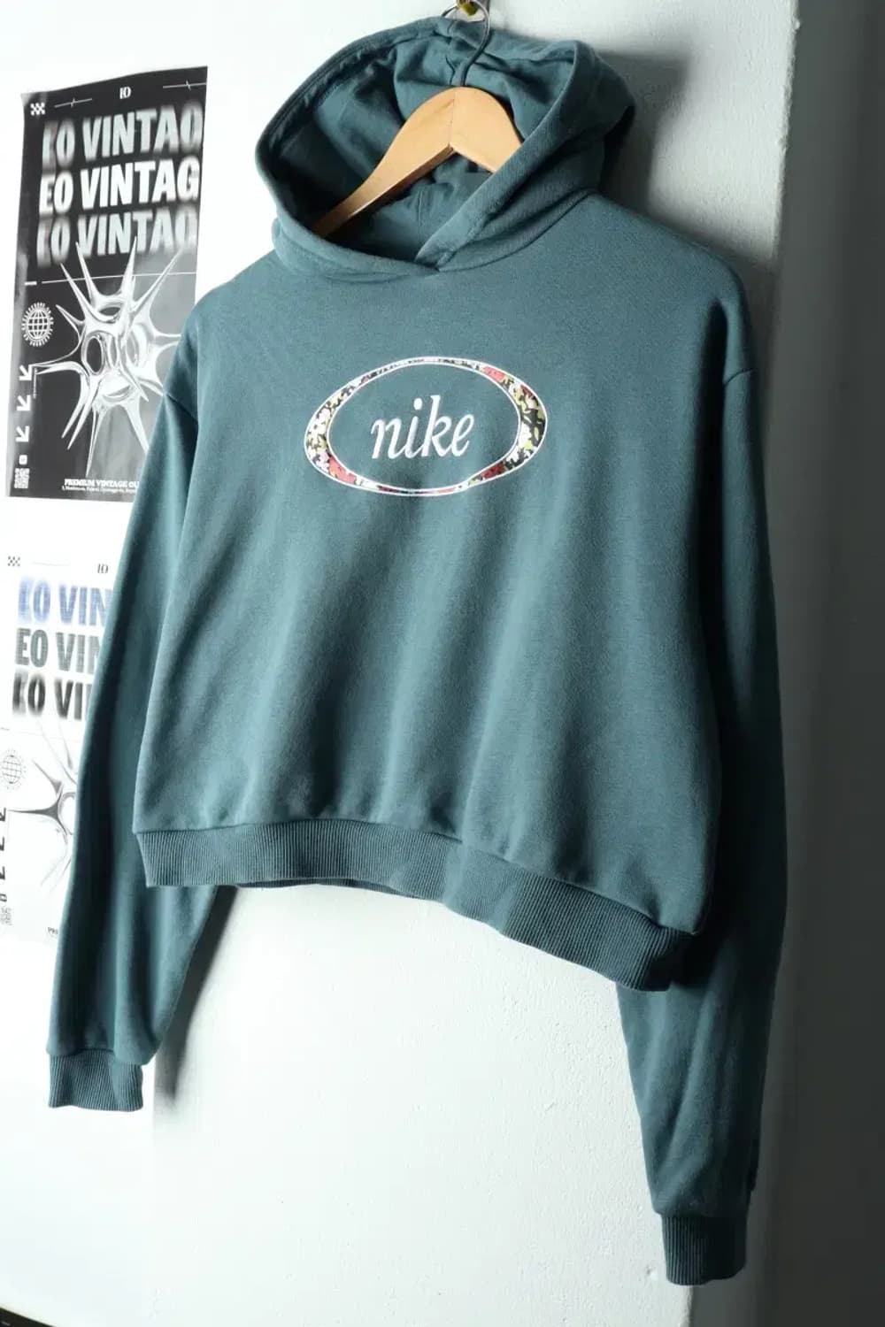W(M) 나이키 후드티셔츠 블루 크롭 한정판-165A4 상품이미지1