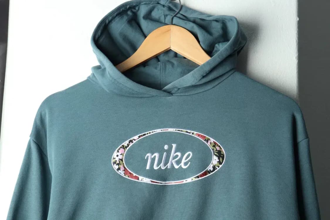 W(M) 나이키 후드티셔츠 블루 크롭 한정판-165A4 상품이미지3
