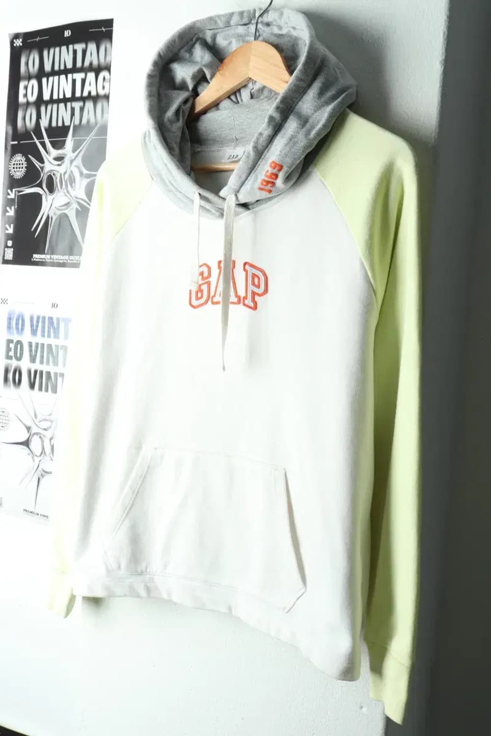 W(M) 갭 후드티셔츠 나그랑 컬러믹스 Y2K 라임 희귀-165A5 상품이미지1