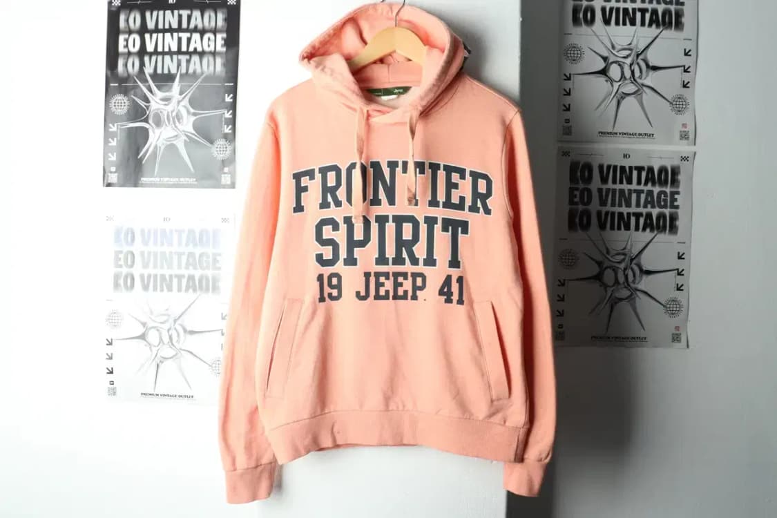 (L) 지프 후드티셔츠 주황 올드스쿨-165A7 상품이미지2