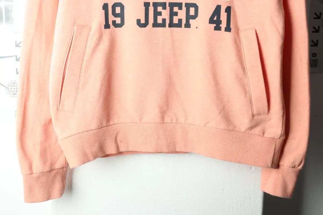 (L) 지프 후드티셔츠 주황 올드스쿨-165A7 상품이미지4