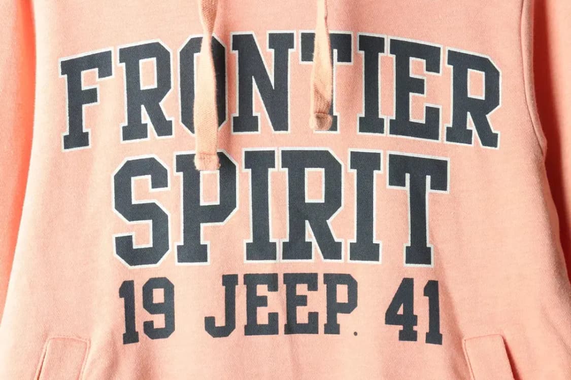 (L) 지프 후드티셔츠 주황 올드스쿨-165A7 상품이미지5