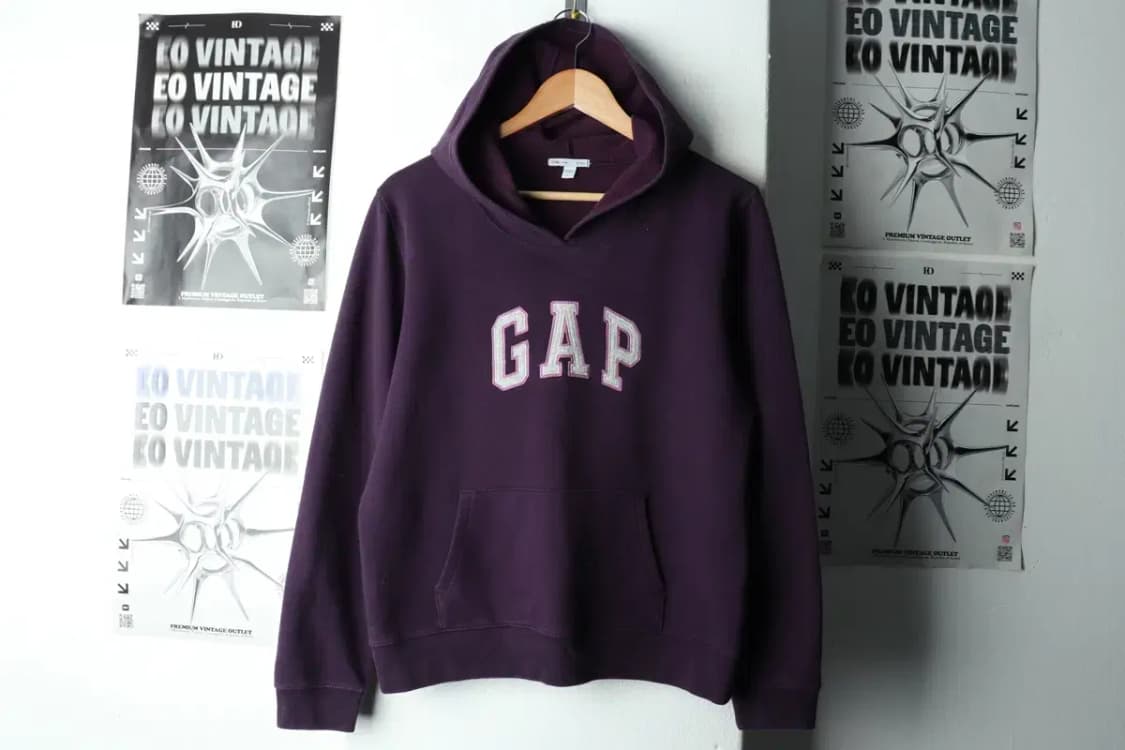 W(L) 갭 후드티셔츠 퍼플 기모 Y2K 희귀 매물-165A9 상품이미지2