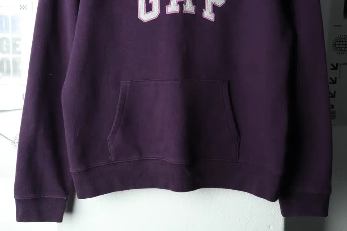 W(L) 갭 후드티셔츠 퍼플 기모 Y2K 희귀 매물-165A9 상품이미지4
