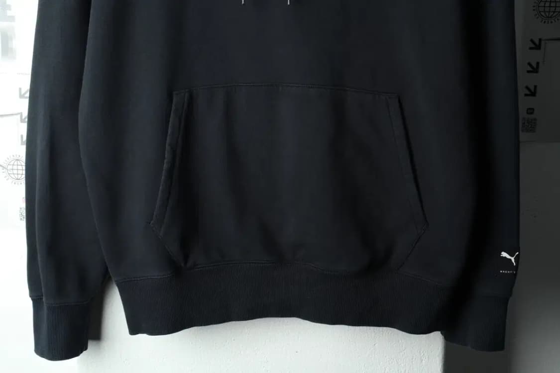 (S-M) 퓨마 후드티셔츠 빅로고 블랙 올드스쿨-165AA 상품이미지4