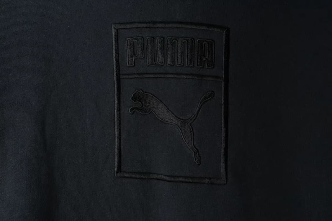 (S-M) 퓨마 후드티셔츠 빅로고 블랙 올드스쿨-165AA 상품이미지5