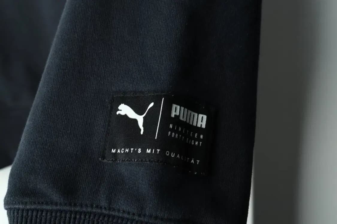 (S-M) 퓨마 후드티셔츠 빅로고 블랙 올드스쿨-165AA 상품이미지6