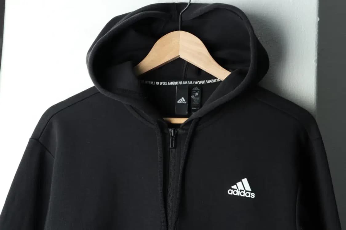 (L-XL) 아디다스 후드집업 블랙 삼선 올드스쿨-165AC 상품이미지3