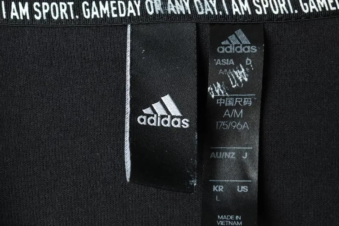 (L-XL) 아디다스 후드집업 블랙 삼선 올드스쿨-165AC 상품이미지7