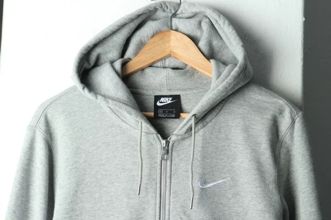 (M-L) 나이키 후드집업 그레이 올드스쿨-165AD 상품이미지3