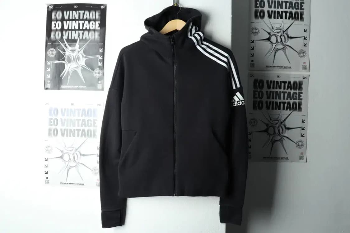 W(M) 아디다스 후드집업 넥워머 블랙 올드스쿨-165AE 상품이미지2