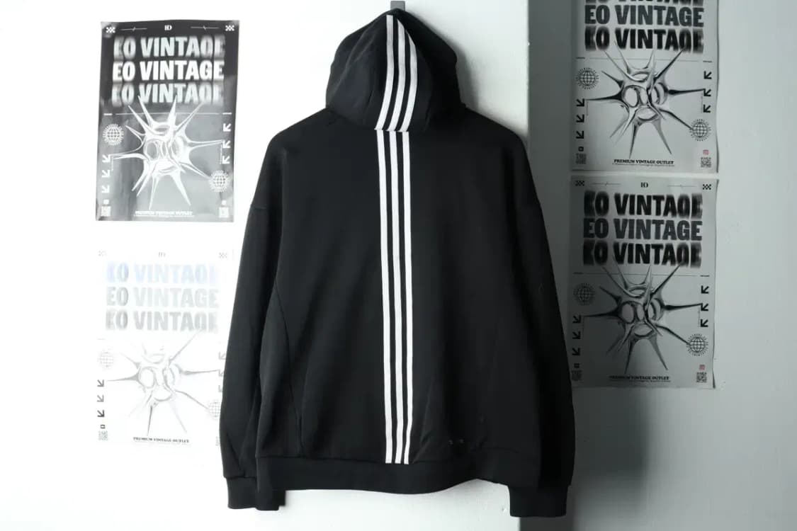 (M) 아디다스 후드집업 블랙 폴리 올드스쿨-165AF 상품이미지6