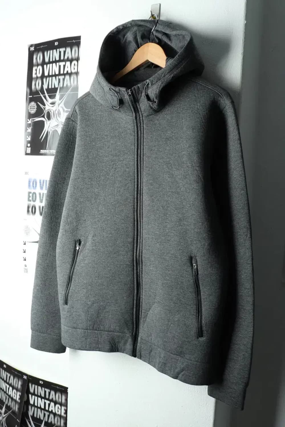 (XL) 아디다스 후드집업 네오프렌 그레이 올드스쿨-165B0 상품이미지1