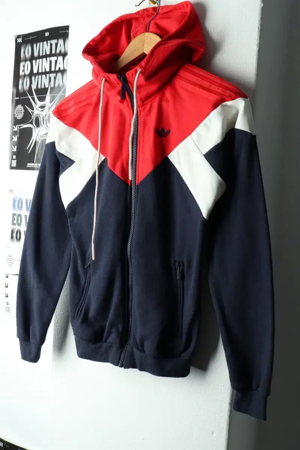 (XS) 아디다스 후드집업 오리지널 불꽃 올드스쿨-165B1 상품이미지1