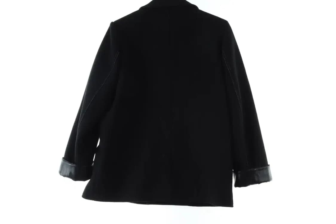 W(F) 마뗑킴 코트자켓 울카켓 숏 가죽배색 희귀-16624 상품이미지2