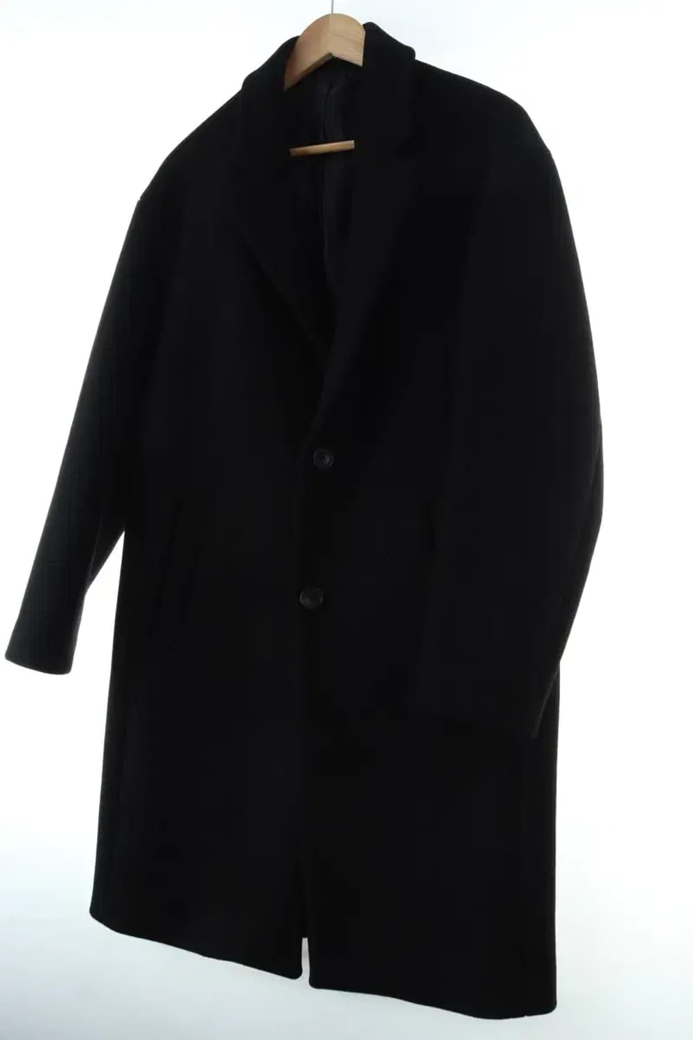 (M-L) 페이퍼리즘 코트자켓 롱 블랙 놈코어 트렌드-16626 상품이미지1