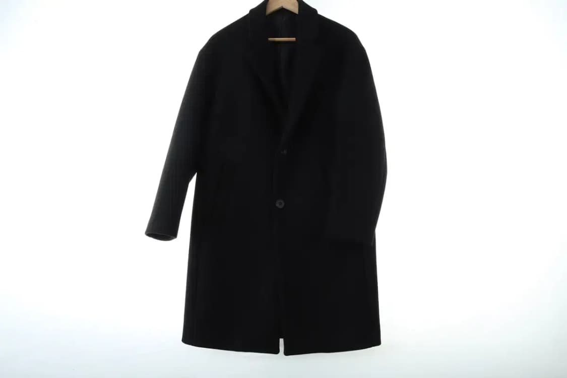 (M-L) 페이퍼리즘 코트자켓 롱 블랙 놈코어 트렌드-16626 상품이미지2