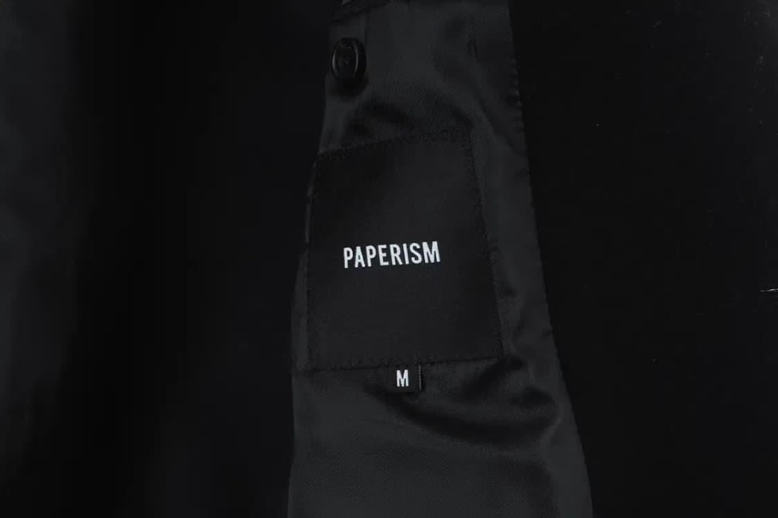 (M-L) 페이퍼리즘 코트자켓 롱 블랙 놈코어 트렌드-16626 상품이미지5