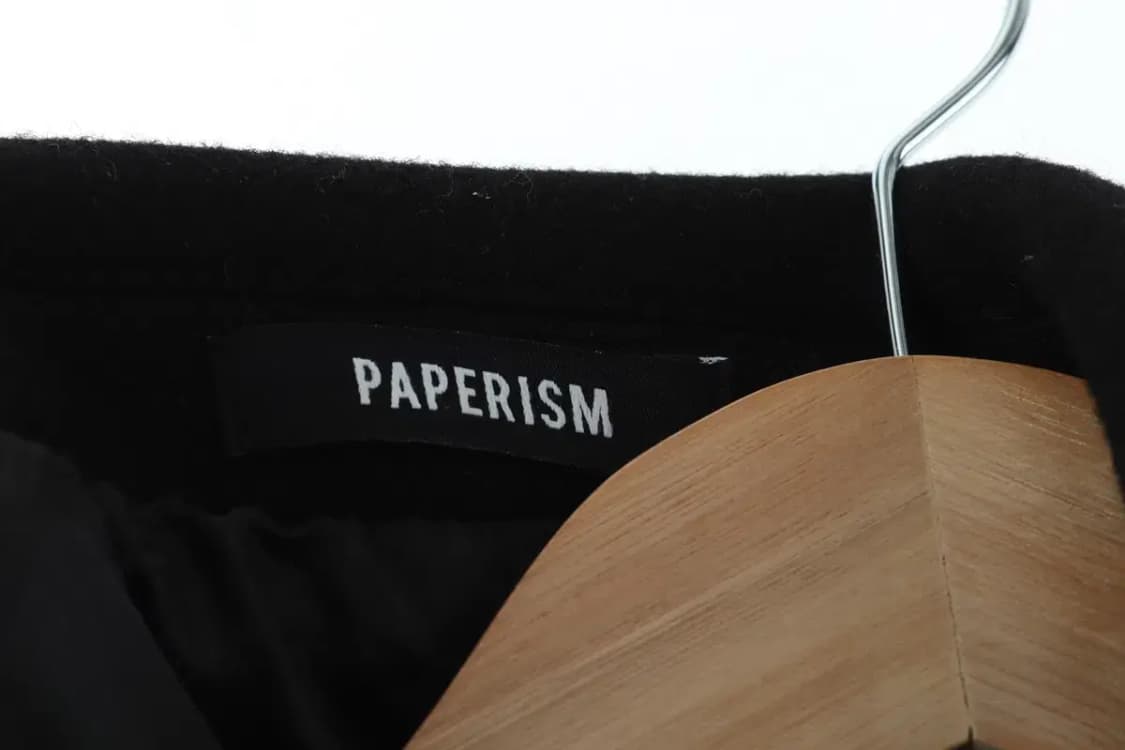 (M-L) 페이퍼리즘 코트자켓 롱 블랙 놈코어 트렌드-16626 상품이미지6