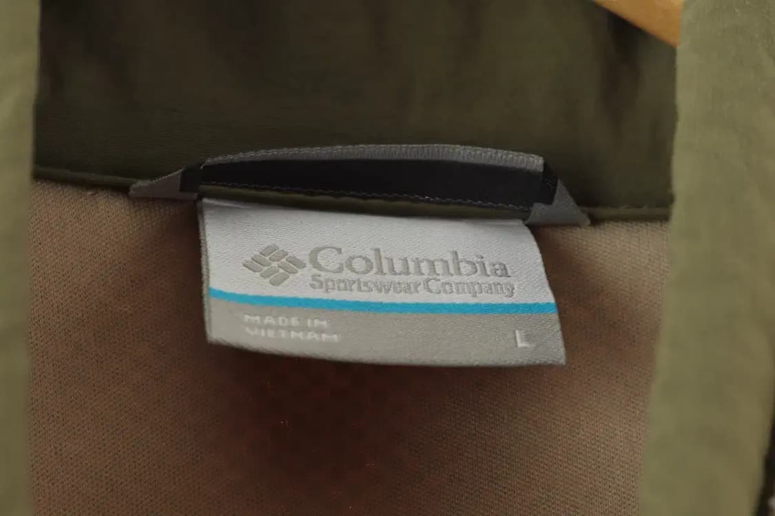 (L-XL) 컬럼비아 집업 바람막이 점퍼자켓 베이지 쑥 정석-1662E 상품이미지6