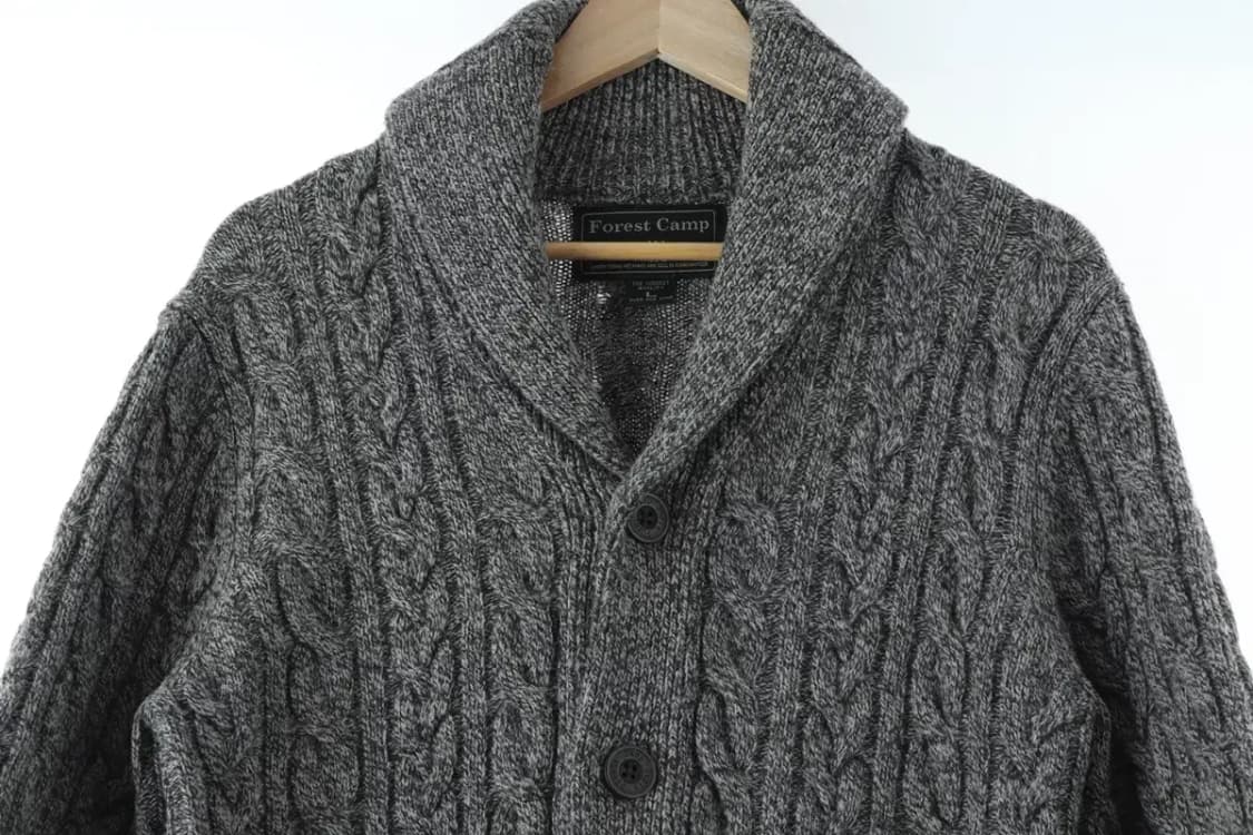(L-XL) 포레스트캠프 니트 케이플 꽈배기 가디건 두툼-16639 상품이미지3