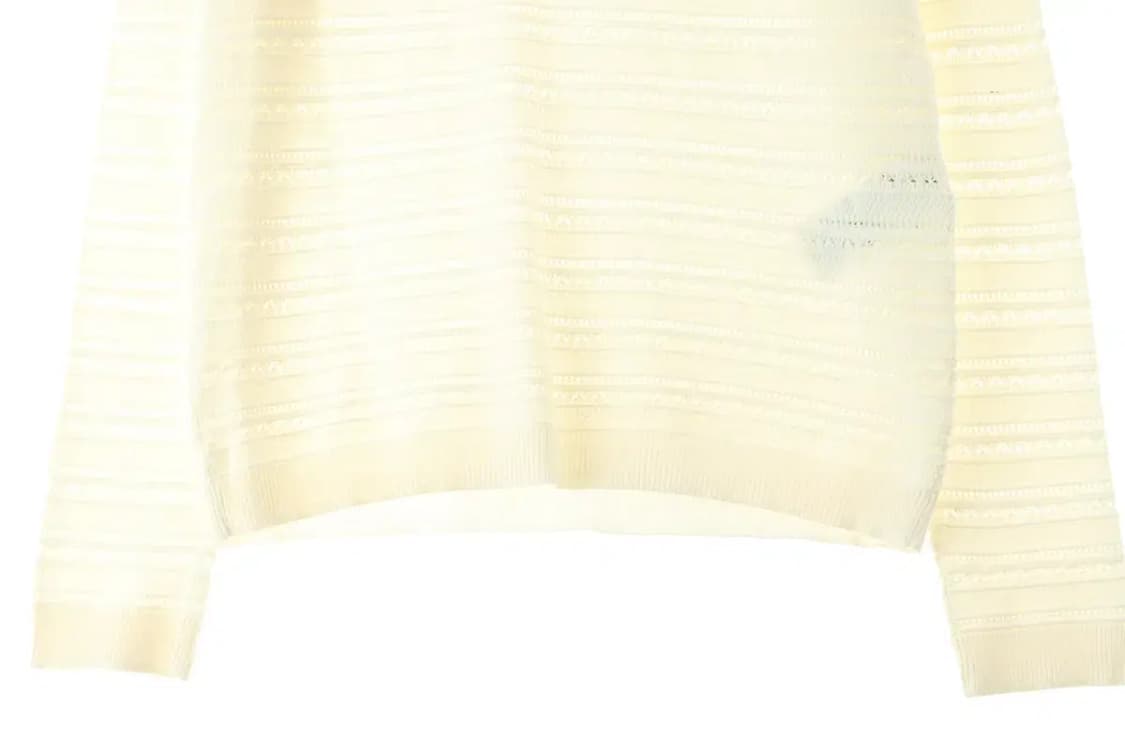 W(M-L) 마쥬 니트 아이보리 희귀 매물 사이드버튼-1663A 상품이미지4